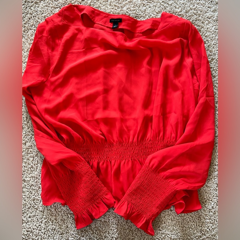 Ann Taylor Peplum Blouse